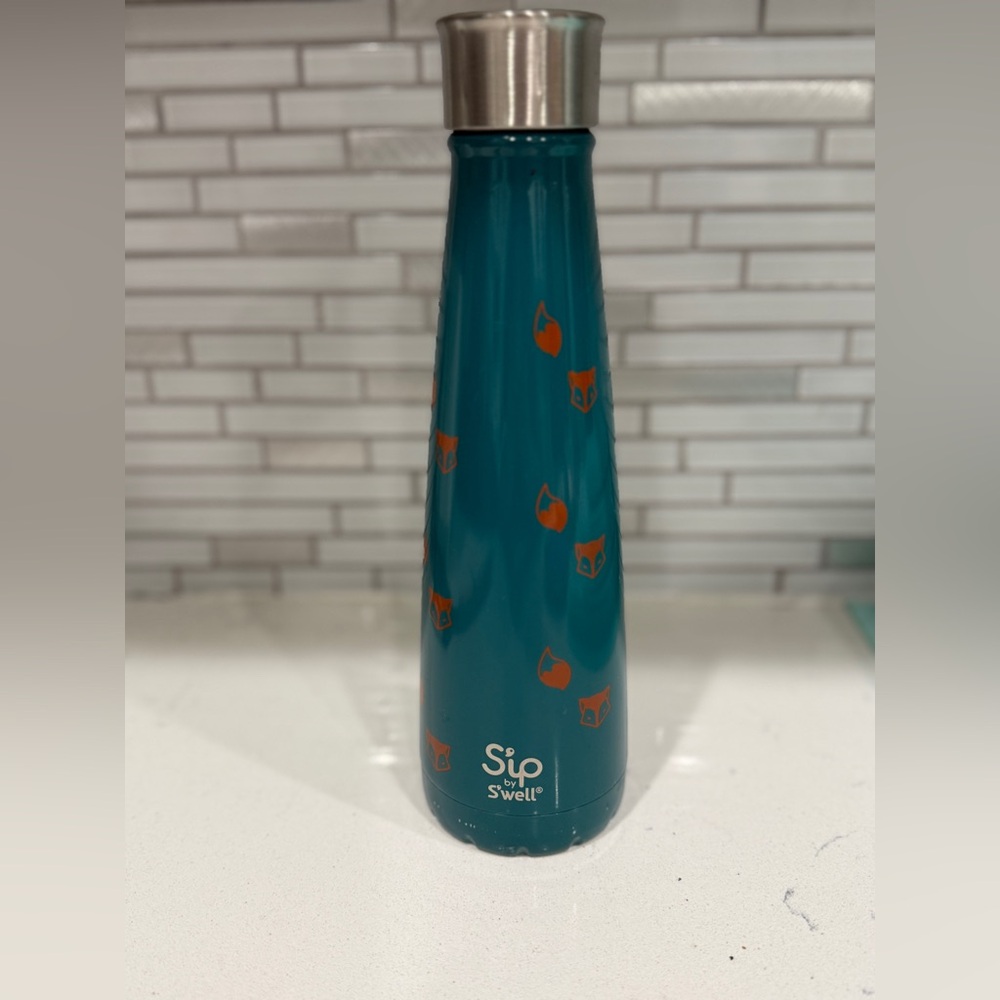 Sip by Swell Teal Fox Pattern Bottle